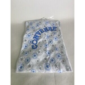 Converse All Star White Blue Gray Logo Baby Blanket Lovey Security